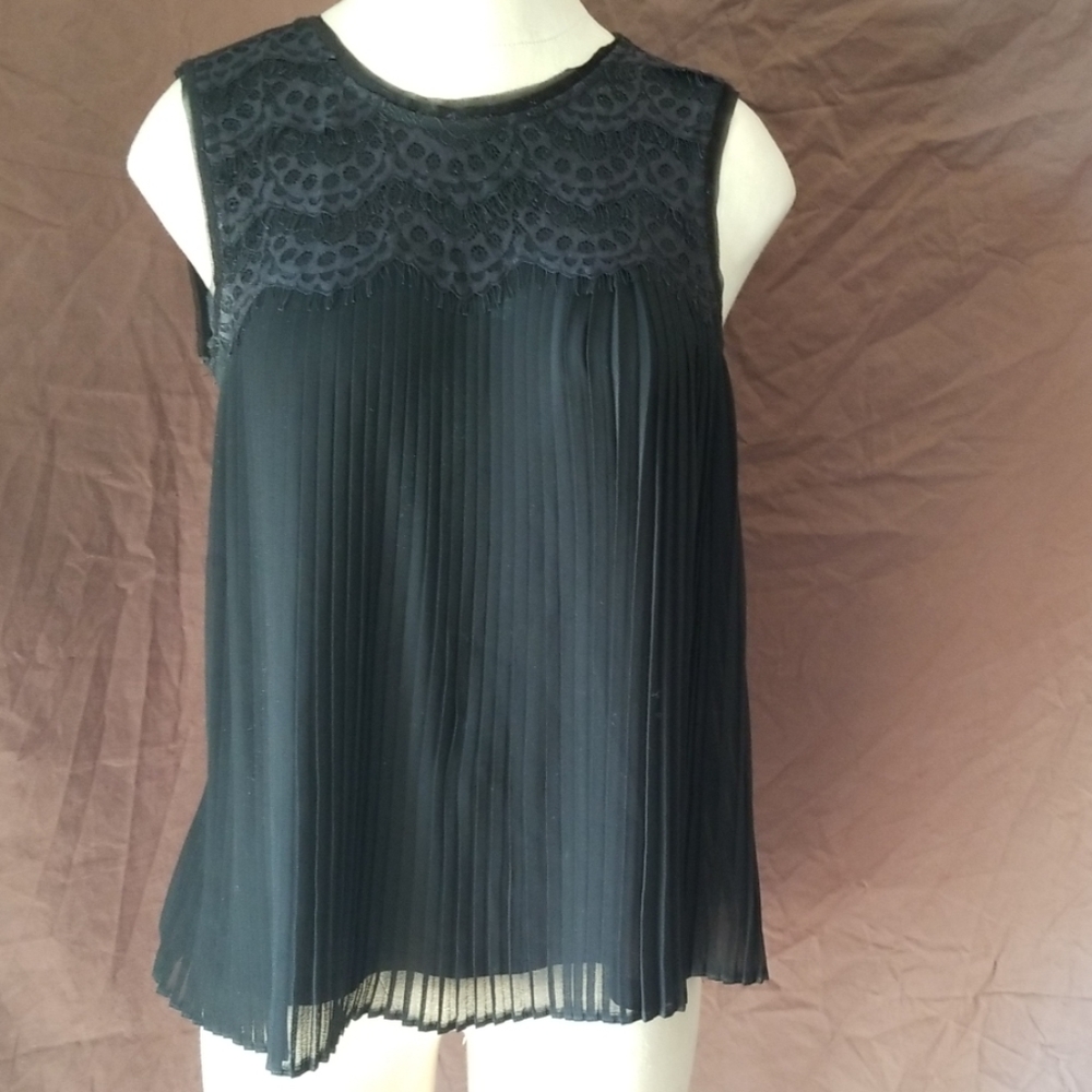 Loft black dressy sleeveless top